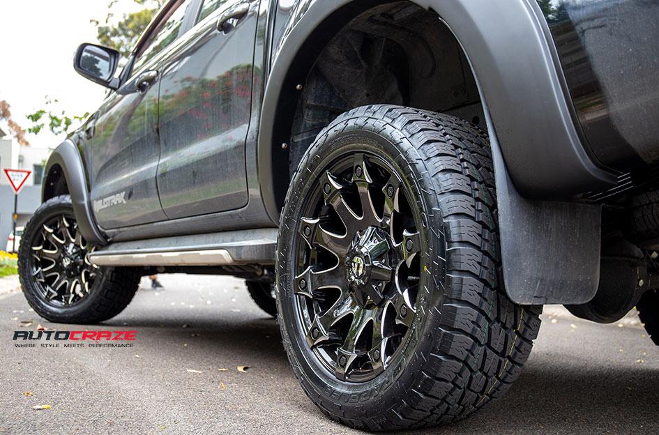 FORD RANGER BATTLE AXE GLOSS BLACK MILLED ACCENTS